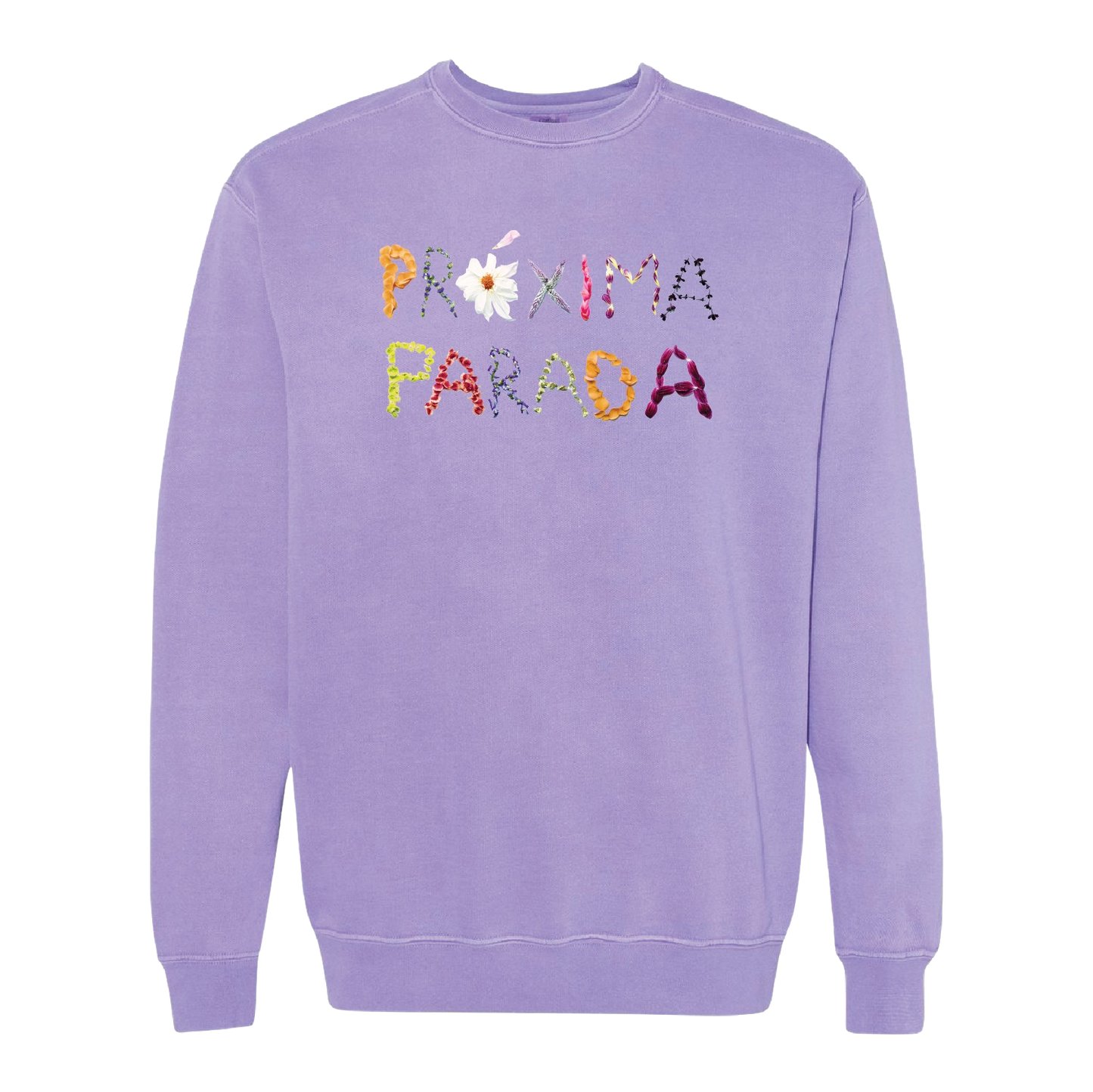 Purple Flower Crewneck
